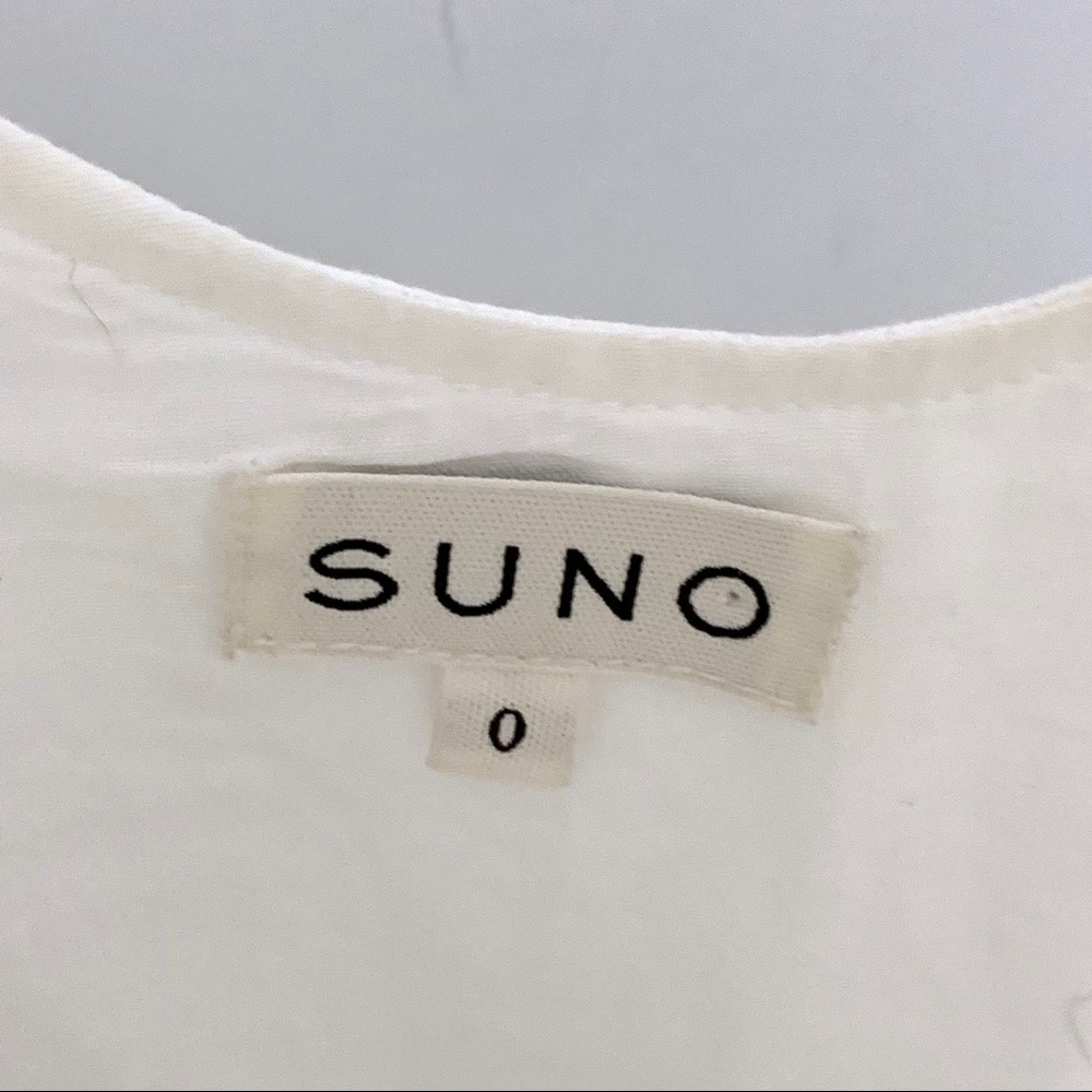 Suno Flower Sequin White Dress - Picture 5 of 8